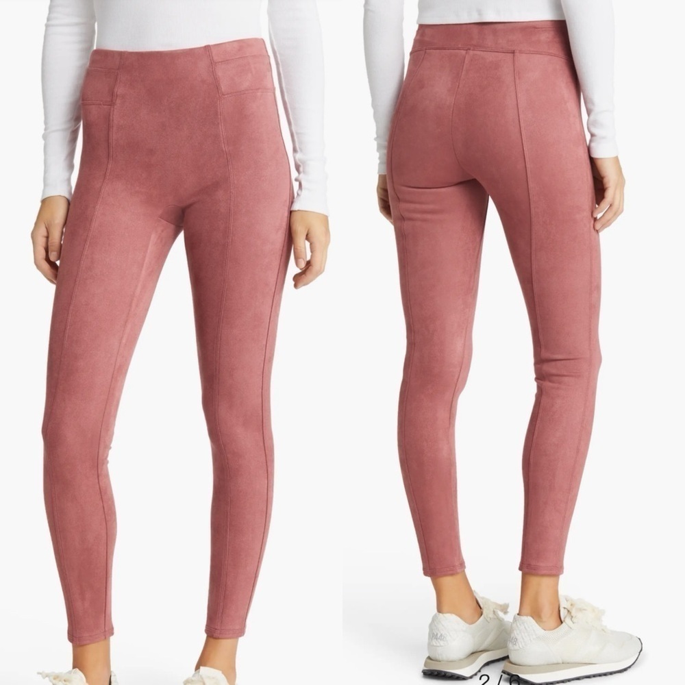 SPANX High Waist Faux Suede Leggings NWT